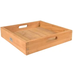 Bois le Duc Woondecoratie<Dienblad Rebais 40x40x8 teak