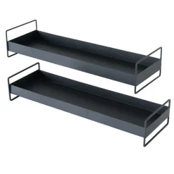 Boltze home Woondecoratie<Dienblad Wolga zwart 60 x 19 cm