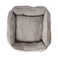 Friendly Pet Kattenmand|Hondenkussen<Dierenmand stripe design 65x60x20cm taupe