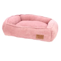 Friendly Pet Kattenmand|Hondenkussen<Dierenmand stripe design 65x60x20cm oudroze