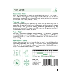 Horti Tops Moestuin<Doperwten Vidor zaad