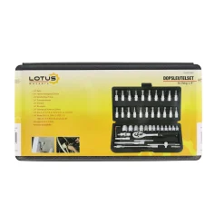 Lotus Handgereedschap<Dopsleutelset 46-delig 1/4"