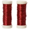 Decoris Woondecoratie<Draad metaal 3mm 6m rood 2st