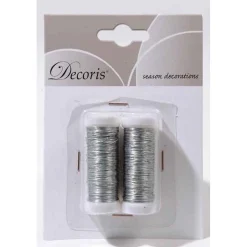 Decoris Woondecoratie<Draad metaal 3mm 6m zilver 2st
