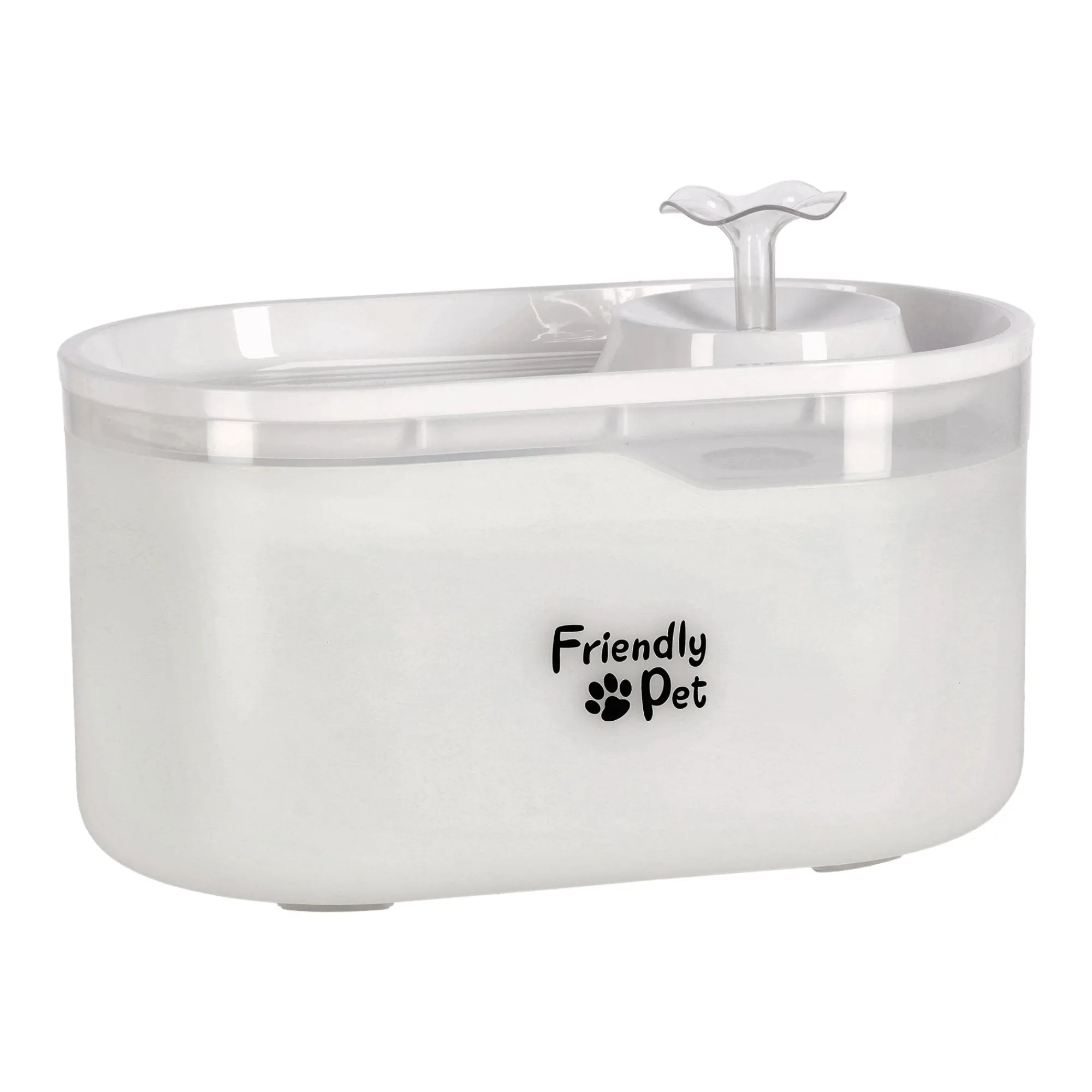 Friendly Pet Drink- En Voerbak Hond|Drinkfontein Kat<Drinkfontein 2.8L wit