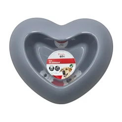 Friendly Pet Drink- En Voerbak Hond|Voerbak Kat<Eet en drinkpot hart blauw 250ml
