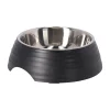 Friendly Pet Drink- En Voerbak Hond<Eetpot hond ribbel zwart 700ml