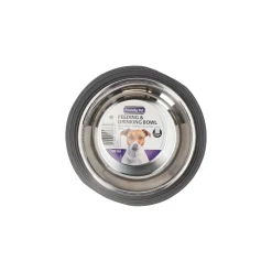 Friendly Pet Drink- En Voerbak Hond<Eetpot hond ribbel zwart 700ml