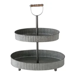 Boltze home Koken & Tafelen|Woondecoratie<Etagere Dalia zink 50 cm