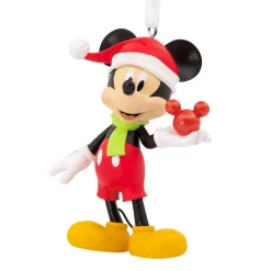 Hallmark Kerstdecoratie|Kerstballen<Famous character Mickey holding Orn