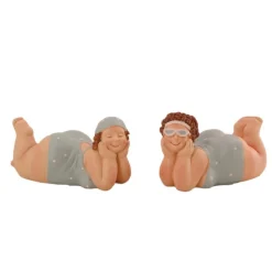 Natural Collections Woondecoratie<Figuur dikke dame 15 cm