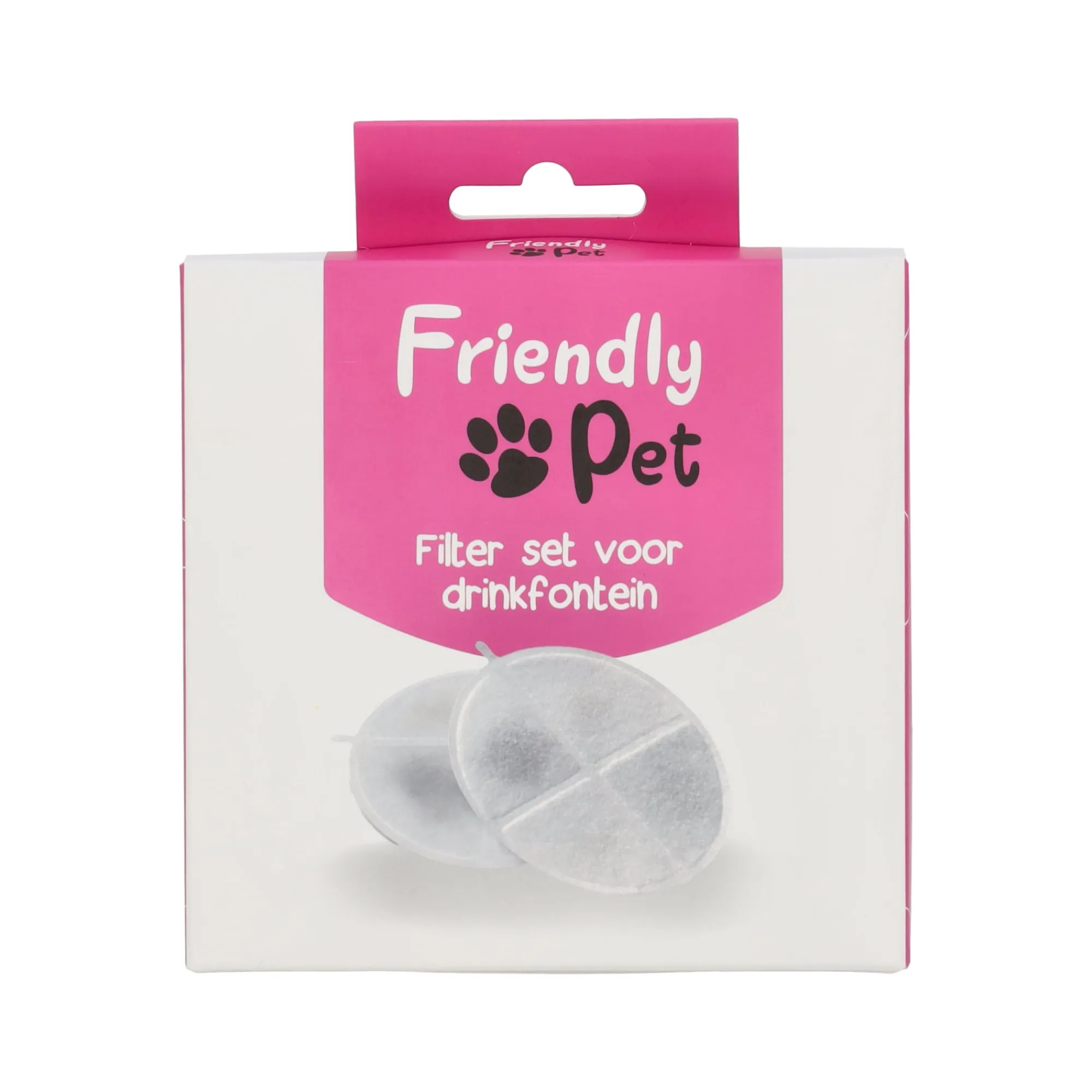 Friendly Pet Drinkfontein Kat|Drink- En Voerbak Hond<Filterset voor drinkfontein 2.8L wit