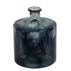 Natural Collections Vazen En Potten<Fles glas recycle blauw 20 x 20 x 26 cm