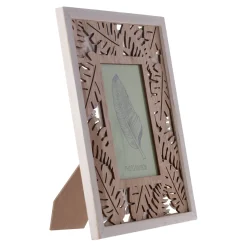 Van Cranenbroek Woondecoratie<Fotokader hout palm grijs 10 x 15 cm