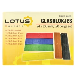 Lotus Handgereedschap<Glasblokjes set 120-delig assorti