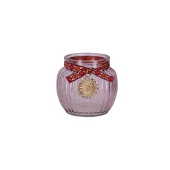 Decoris Tuindecoratie<Glazen windlicht 10 cm 4 assorti