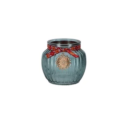 Decoris Tuindecoratie<Glazen windlicht 10 cm 4 assorti