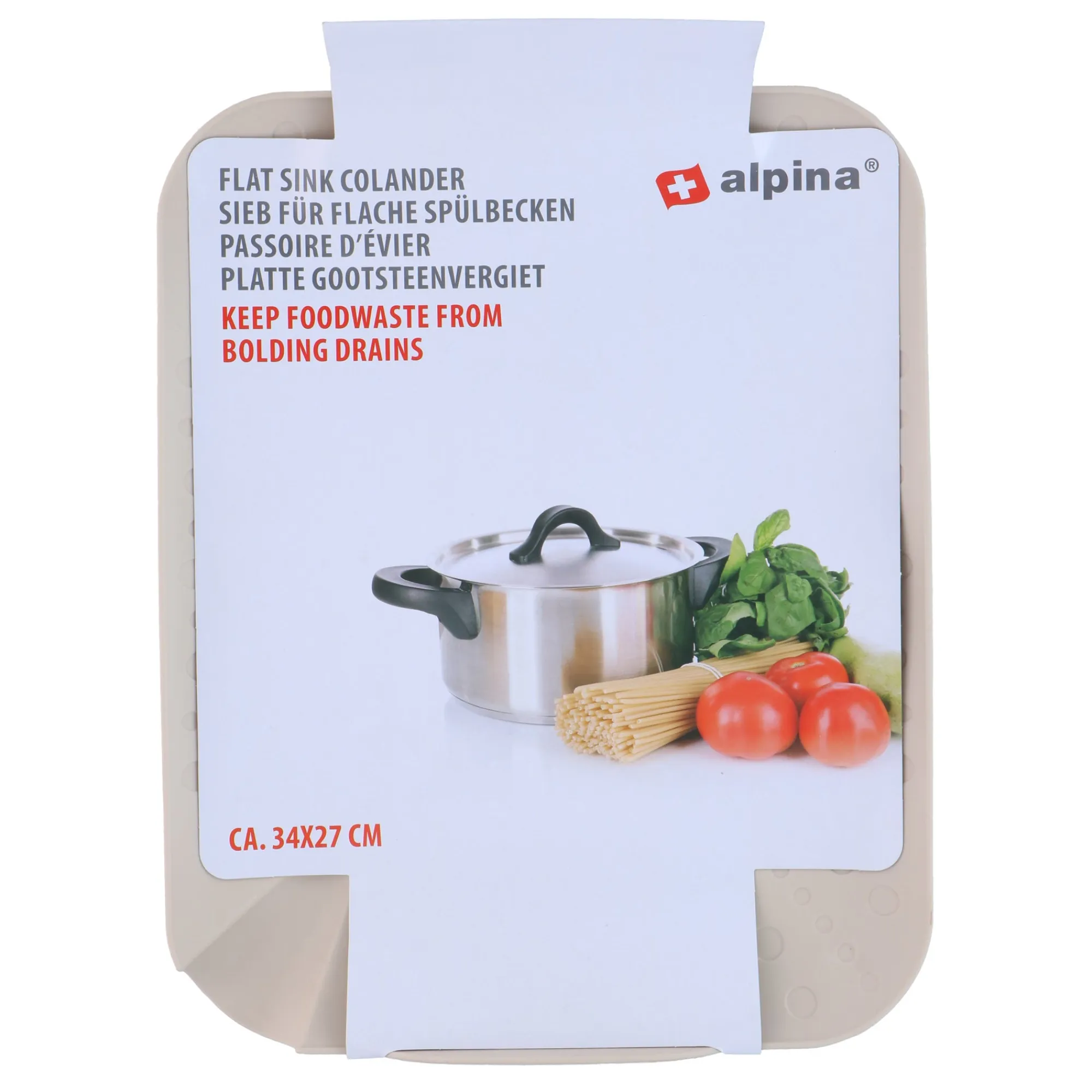 Alpina Koken & Tafelen<Gootsteenvergiet PP 34x27cm