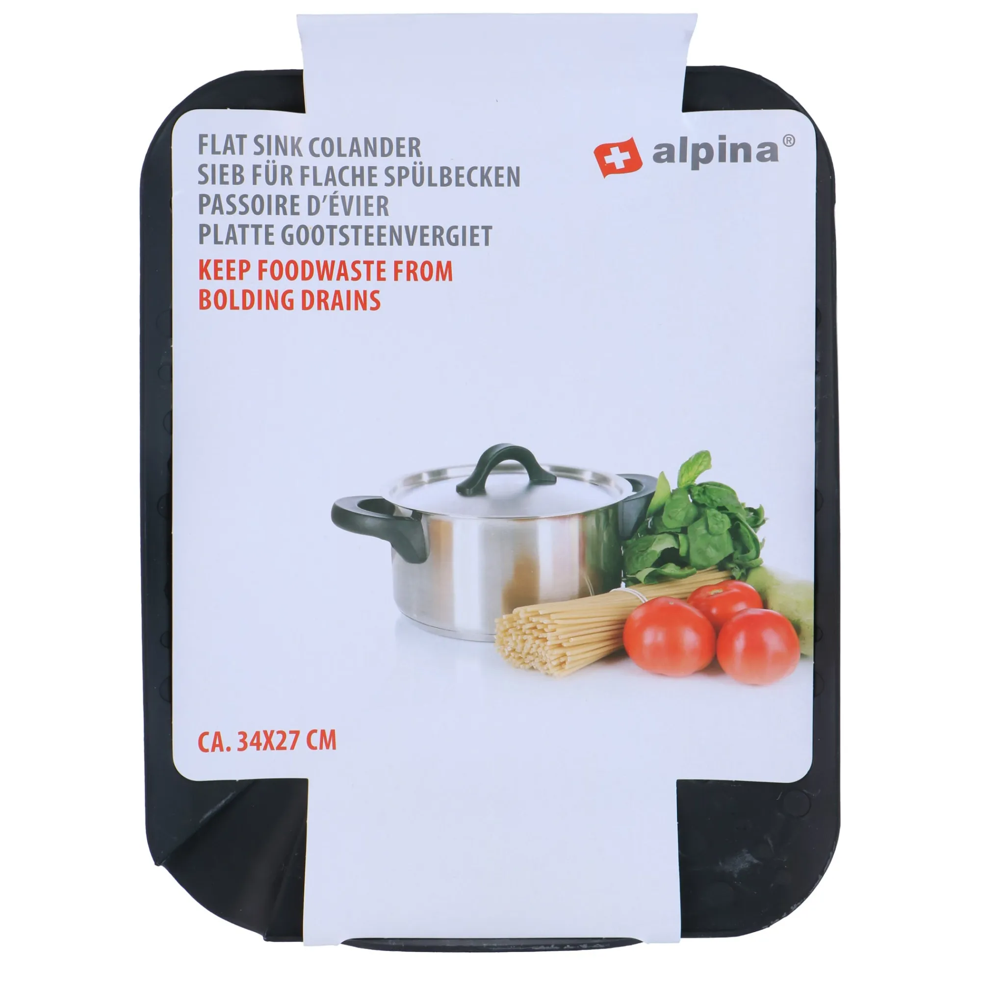 Alpina Koken & Tafelen<Gootsteenvergiet PP 34x27cm