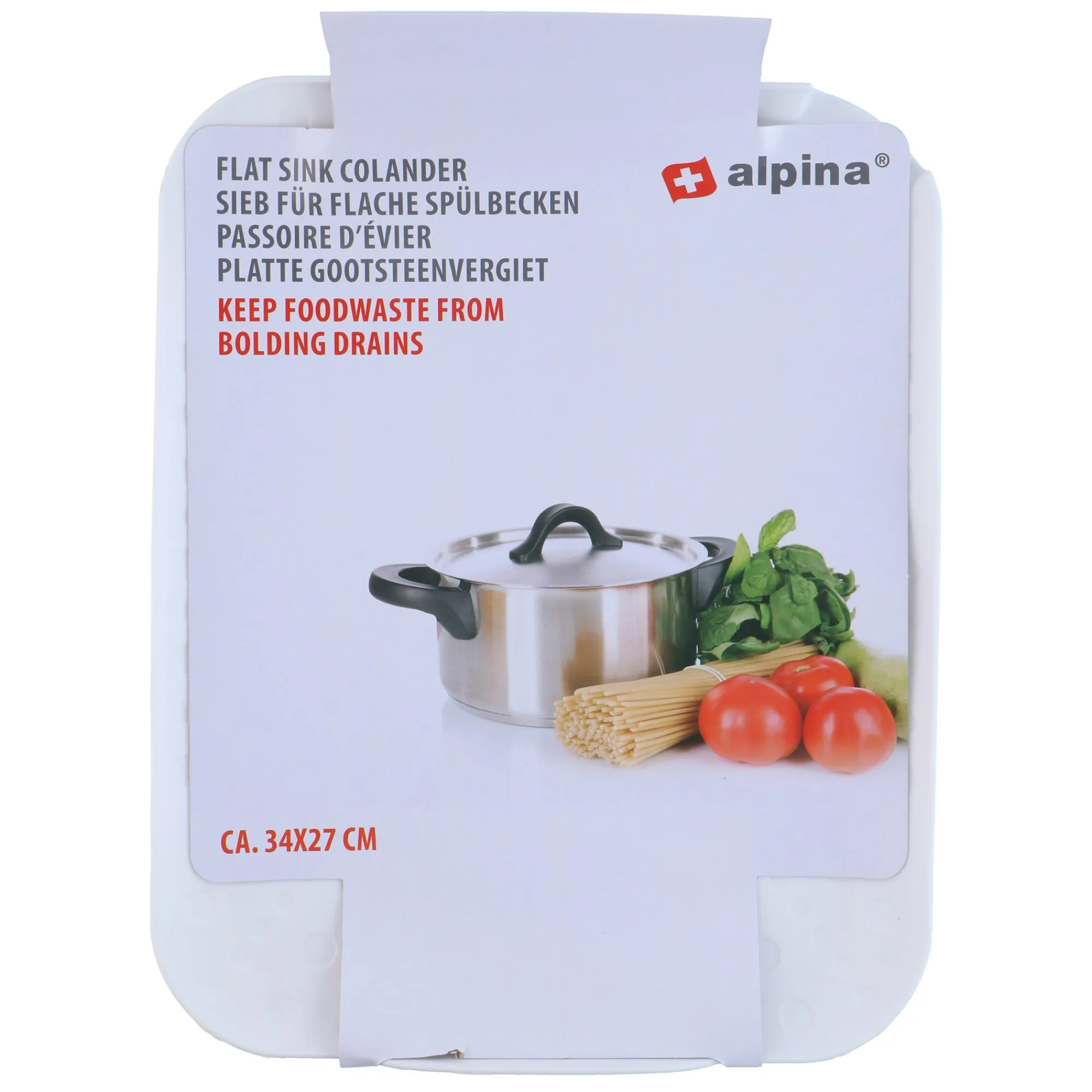 Alpina Koken & Tafelen<Gootsteenvergiet PP 34x27cm