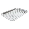 Barbecueaccessoires<Grillplaat RVS 34,5 x 24,2 x 2,5 cm