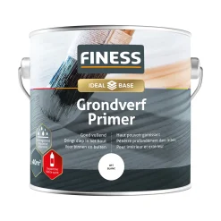 Finess Muurverf<Grondverf wit 2.5L