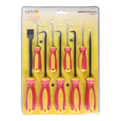 Lotus Handgereedschap<Haken en spatelset 9-delig