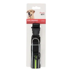 Friendly Pet Hondenriem<Halsband clip zwart 25mmx25-32cm