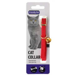 Friendly Pet Kattenverzorging<Halsband kat elastisch rood
