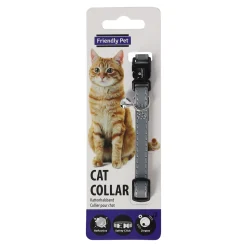 Friendly Pet Kattenverzorging<Halsband kat zilver refl 10mm x 30cm