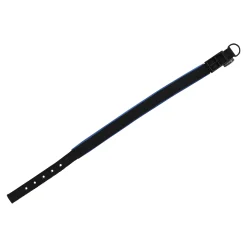 Flamingo Hondenriem<Halsband soft grip zwart 15mm x 39cm