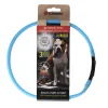 Flamingo Hondenriem<Halsband visio LED jumbo 7mm blauw