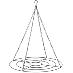 Mica Decorations Kerstdecoratie|Kerstballen<Hanger deco cirkel zwart 60 cm