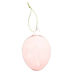 O'malley Pasen<Hanger ei glas roze 8cm