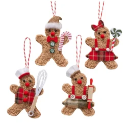 Boltze home Kerstballen|Kerstdecoratie<Hanger figuur Ginger 10cm