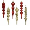 Decoris Kerstballen|Kerstdecoratie<Hanger pegel 18 cm