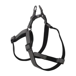 Flamingo Hondentuig<Harnas Step&go Jannu zwart L 40-70cm