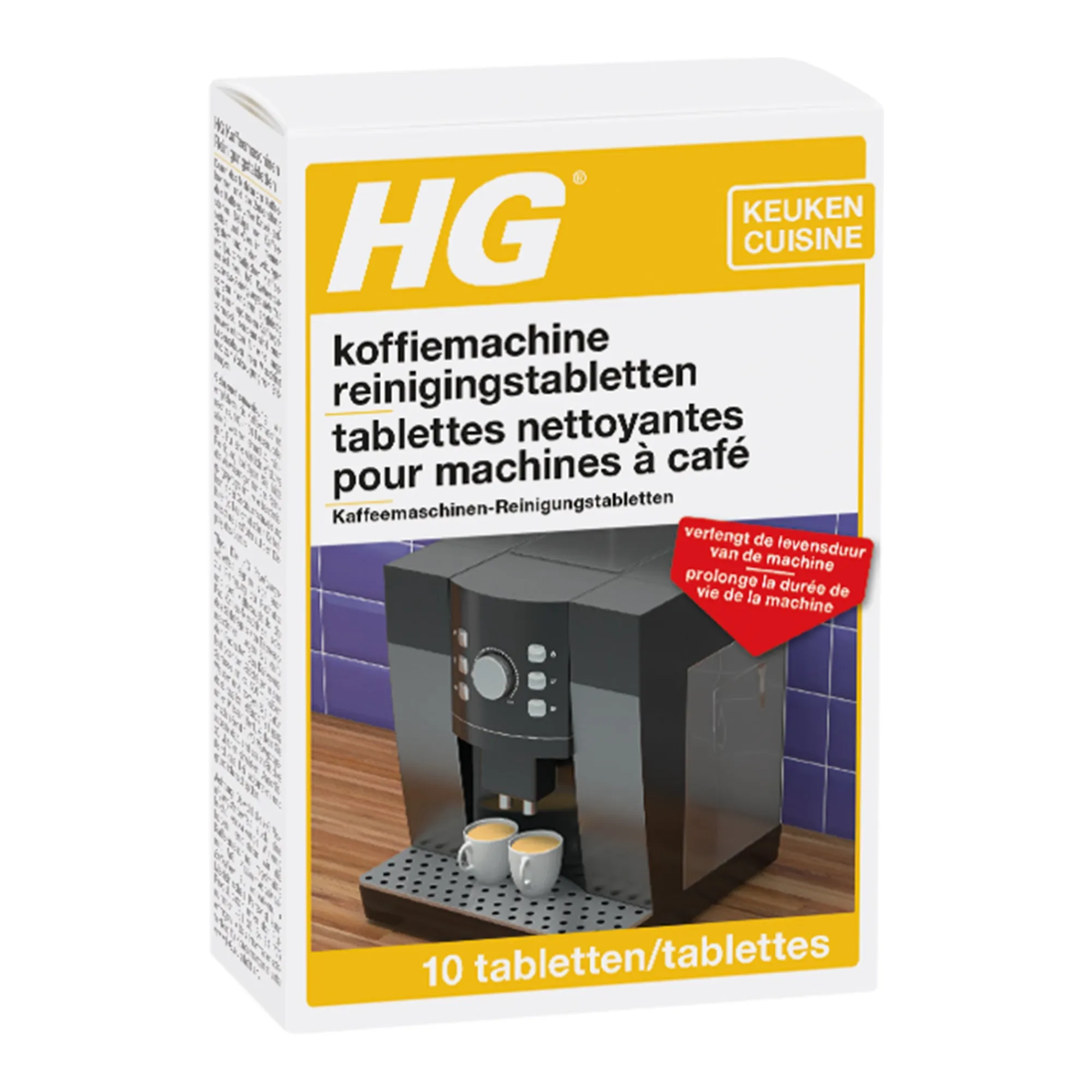 HG Schoonmaken<koffiemachine reinigingstabletten