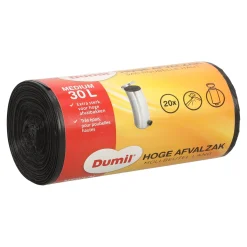 Dumil Schoonmaken<Hoge afvalzak medium 30L 20st