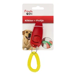 Friendly Pet Hondenspeelgoed<Hondenfluitje + klikker Xoe rood