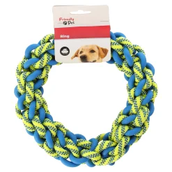 Friendly Pet Hondenspeelgoed<Hondenpeelgoed ring L blauw/geel 23cm