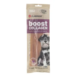 Flamingo Hondensnacks<Hondensnack boost strips kip met collageen 60 g