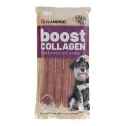 Flamingo Hondensnacks<Hondensnack boost worst rund+collageen 600g
