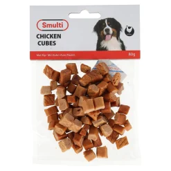 Smulti Hondensnacks<Hondensnack kip cubes 80G