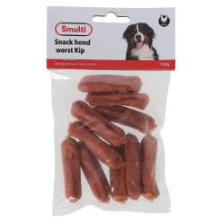 Smulti Hondensnacks<Hondensnack worst kip 100gr