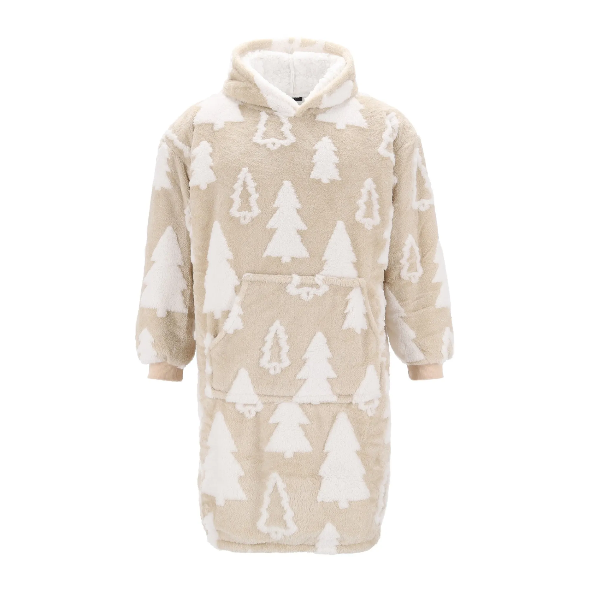 O'malley Kerstkleding<Hoodie trees grijs