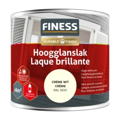 Finess Lakken<Hoogglans crème wit 14204 250ml
