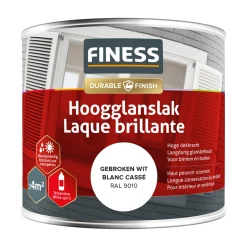 Finess Lakken<Hoogglans gebroken wit 14205 250ml