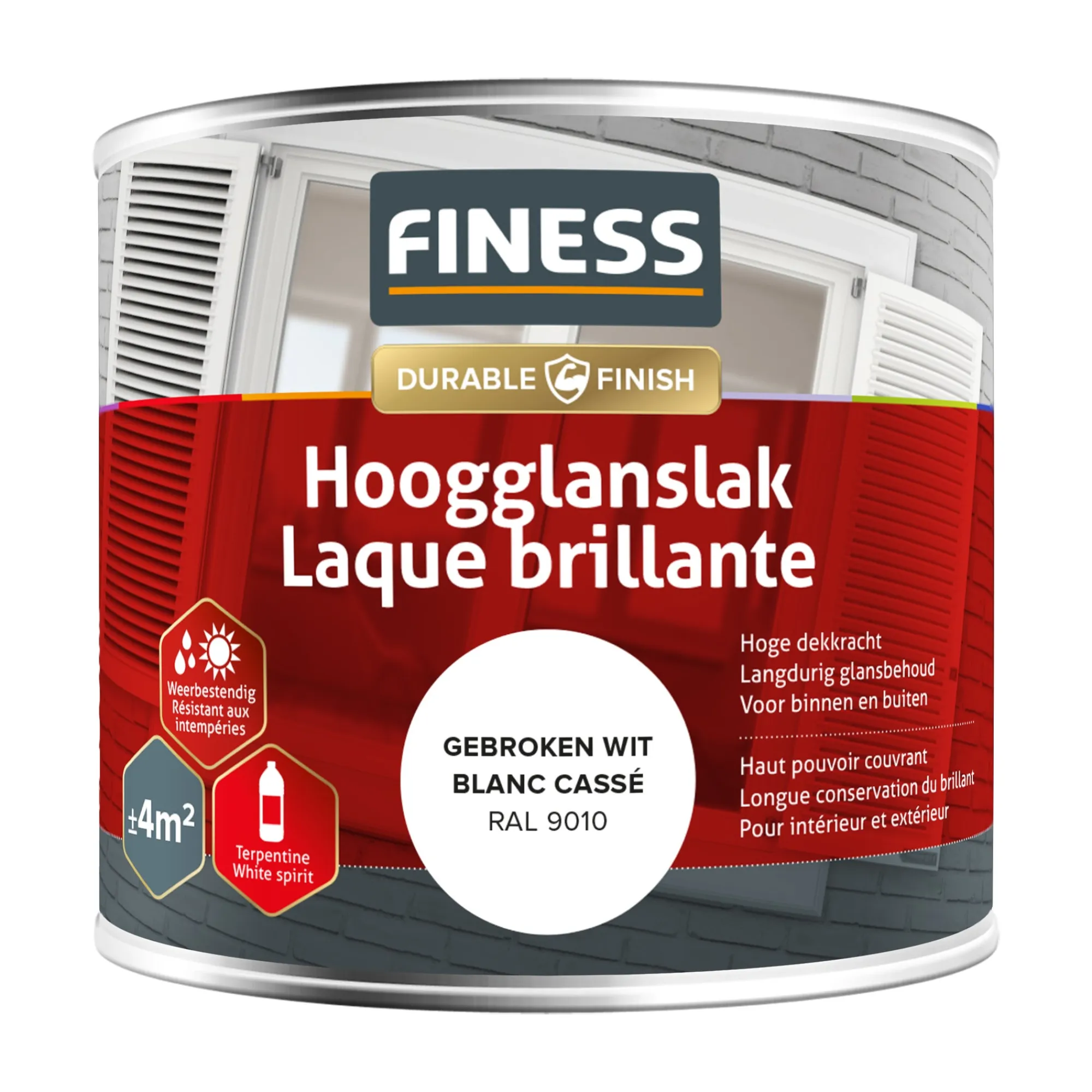 Finess Lakken<Hoogglans gebroken wit 14205 250ml
