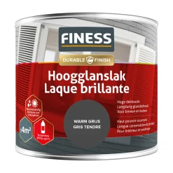 Finess Lakken<Hoogglans warm grijs 14292 250ml